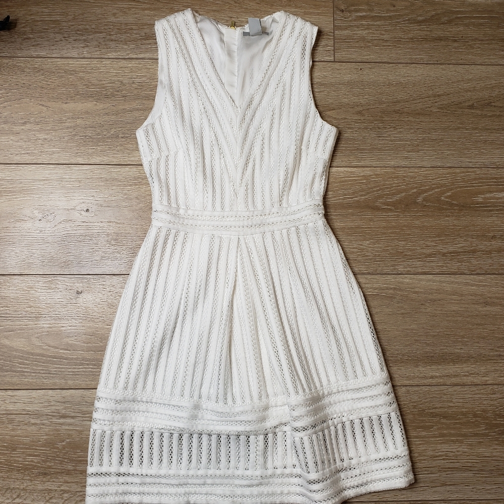 H&M White Mini Dress